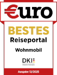 €URO: CHECK24 erneut bestes Reiseportal für Wohnmobile – Siegel