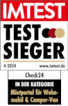 IMTEST: CHECK24 Camper ist bestes Mietportal für Camper-Vans & Wohnmobile – Siegel